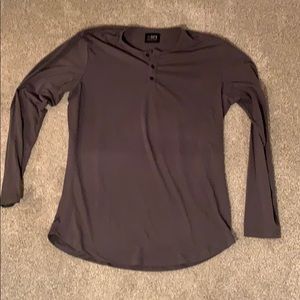 Cuts clothing stretch Henley gray round hem xl